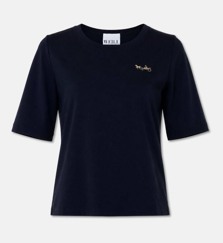 Weill Minimal Logo Short-sleeve T-shirt, Dark-blue, Xl, Packshot View