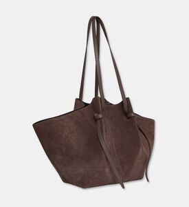 Yuzefi Mochi Suede Large Bag, Nutmeg, Packshot View