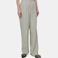 Jessica High-waist Cupro Linen Blend Trousers