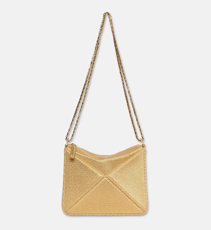 Mlouye Flex Suede Top Handle Mini Bag, Gold, Packshot View