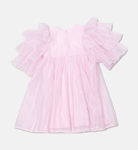 Poca and Poca Ruffle Sleeve Flared Dress, Packshot View