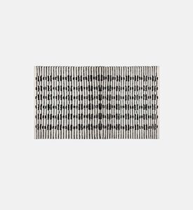 سجادة لون أسود ورمادي