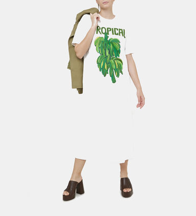 Tropical-inspired T-shirt Dress