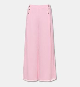Edward Achour Paris Wide-leg High-waisted Pants, Pink, 40, Packshot View