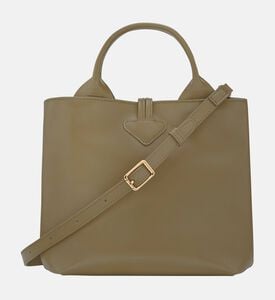 Longchamp Leather Bamboo Clasp Handbag, Packshot View