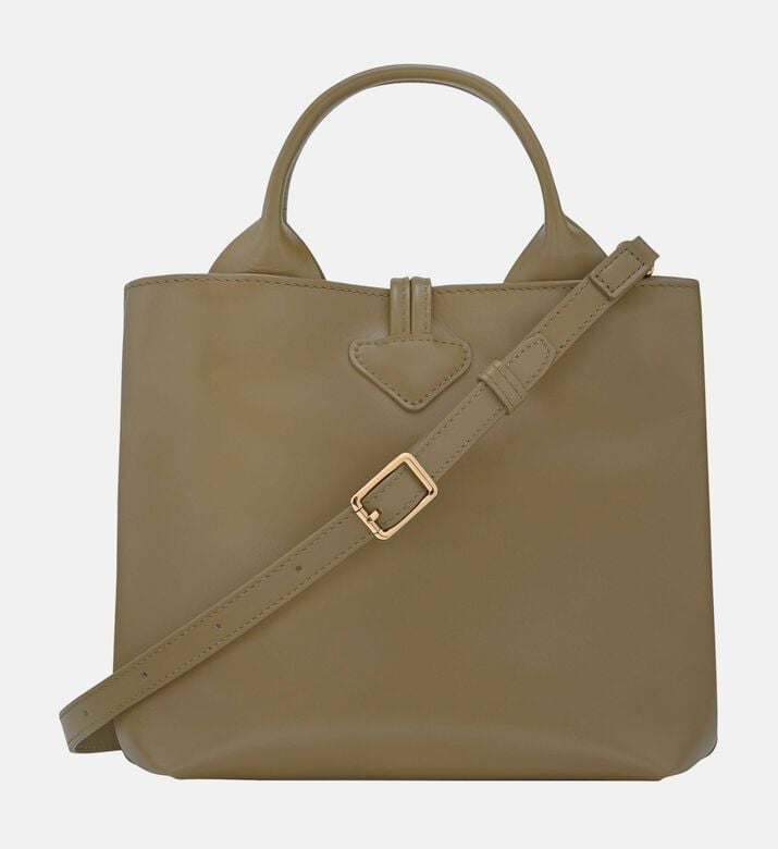 Longchamp Leather Bamboo Clasp Handbag, Packshot View