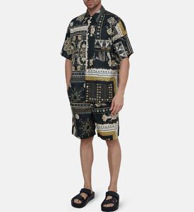 شورت قطن بطبعة غارلون