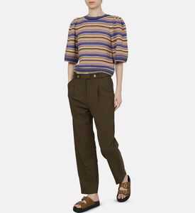 سترة فرفايلا متعددة الألوان بخطوط مستقيمة