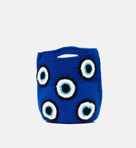 حقيبة كروشيه بتصميم عين واقية