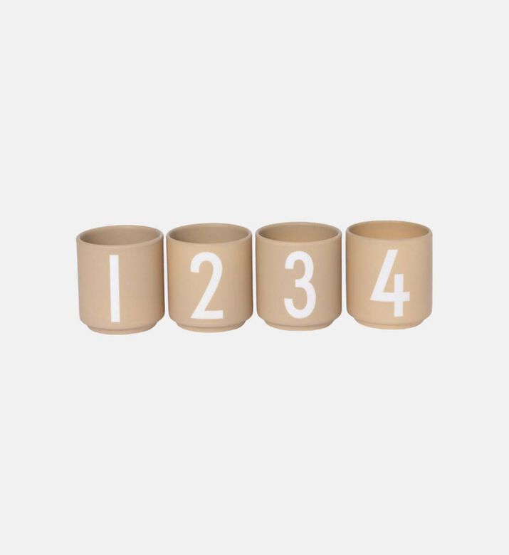 Numbers Espresso Mini Cups 4-piece Set
