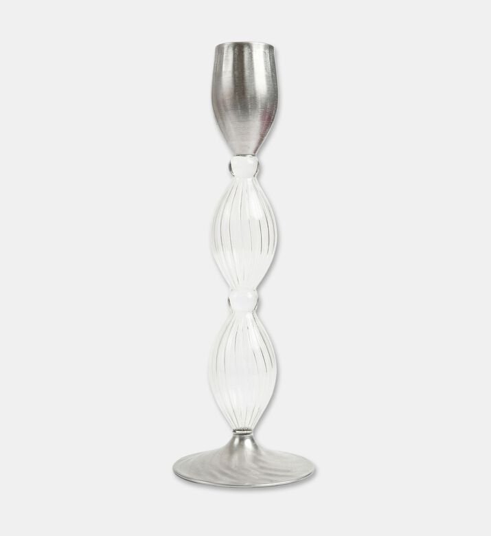 Byleasfeir Glass Elongated Design Candleholder, Packshot View