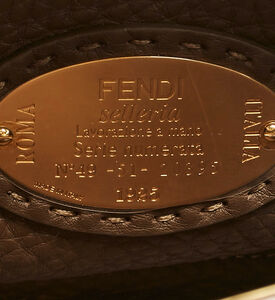 Fendi Preowned Fendi Brown Mini Peekaboo Top Handle Bag, Packshot View