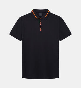 Logo Printed Placket Polo Shirt Logo Printed Placket Polo Shirt