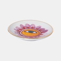 Flower Eye Gold-rimmed Plate