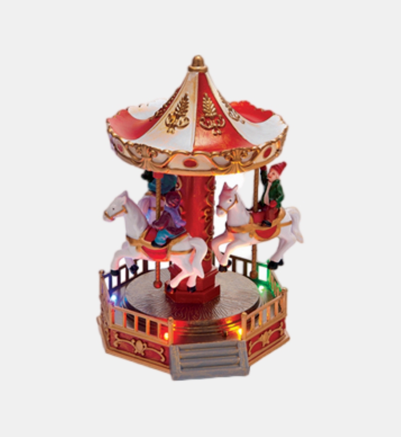 Merry-go-round Animated Musical Lit Carousel