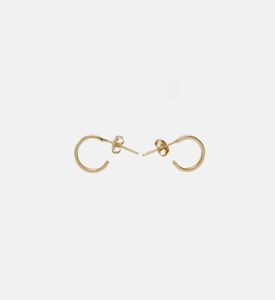 أقراط دائرية 18 قيراط