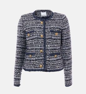 Weill Colorful Tweed Long-sleeve Jacket, Packshot View