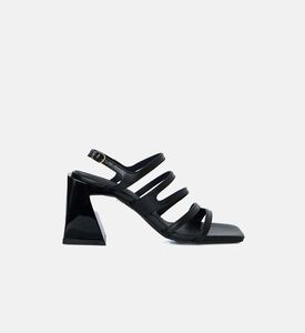 Aubrey High-heel Leather Sandals