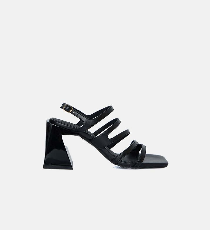 Aubrey High-heel Leather Sandals