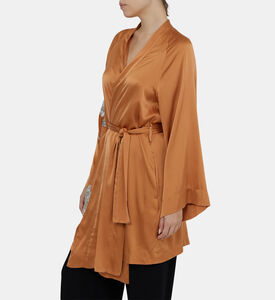 كيمونو ساتان حريري مطرز