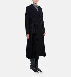 Beatrice B Double-breasted Closure Coat, Model View