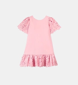 فستان بتطريزات أنجليزية للبنات