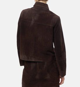 Zadig et Voltaire Suede Long-sleeve Jacket, Model View