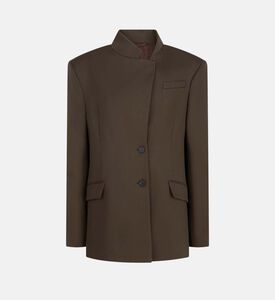 High-neck Button-up Jacket High-neck Button-up Jacket