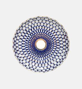 Cobalt Net Tulip Cake Dish