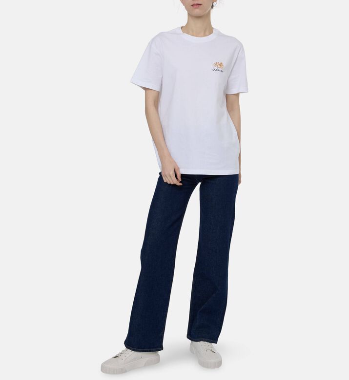 Agolde Mide Rise Regular-fit Denim Pants, Model View