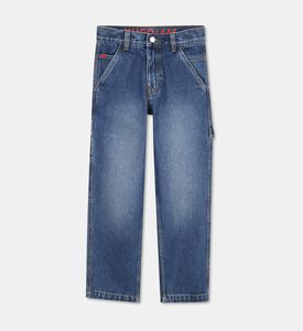 Hugo Button Closure Denim Pants, Packshot View