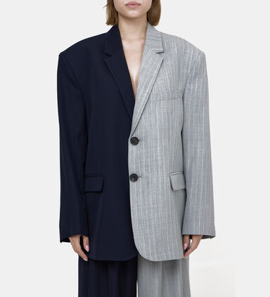 Zelda Two-tone Oversized Blazer