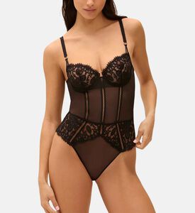 بودي سوت شبكي بأجزاء عظمية على طراز كورسيه