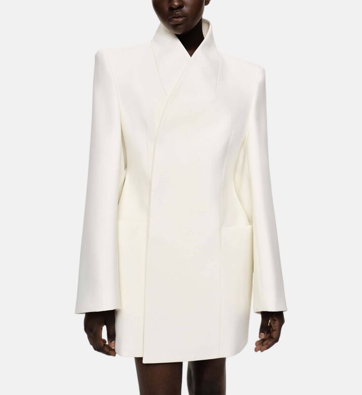 Long-sleeve Wrap Blazer