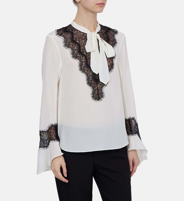 Tuan Tie-neck Long-sleeve Shirt
