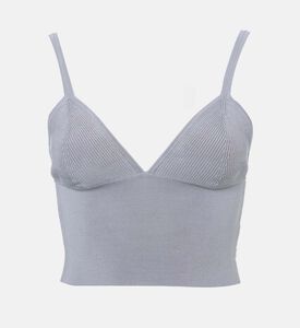 Knit V-neck Sleeveless Top