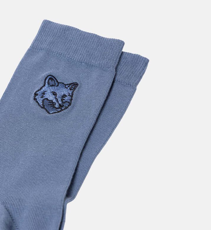 Fox Head-embroidery Socks