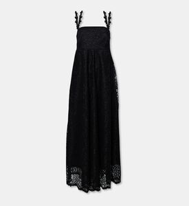 Arad Ghaderian Guipure Lace-3d Leather Straps Dress, Packshot View