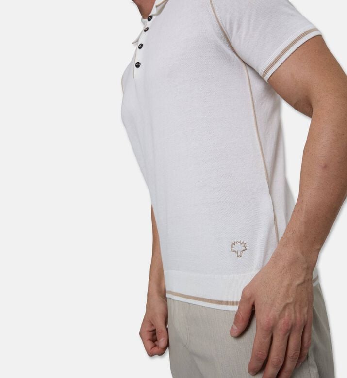 Pal Zileri Buttoned Placket Polo, Model View