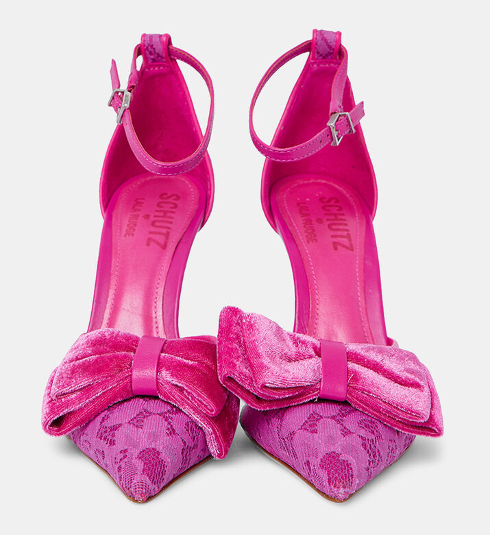 Flavia Bow Lace High Heel Pumps