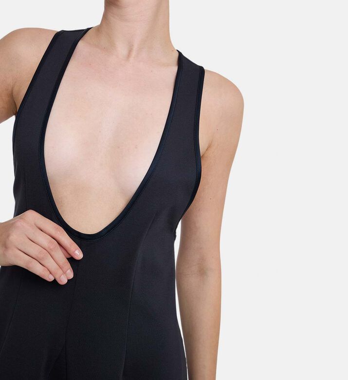 Beatrice B Pleats-detail Sleeveless Flared Midi Dress, Model View