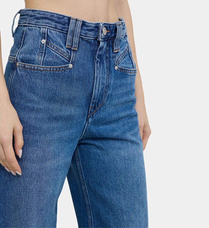 Wide-leg Denim Pants