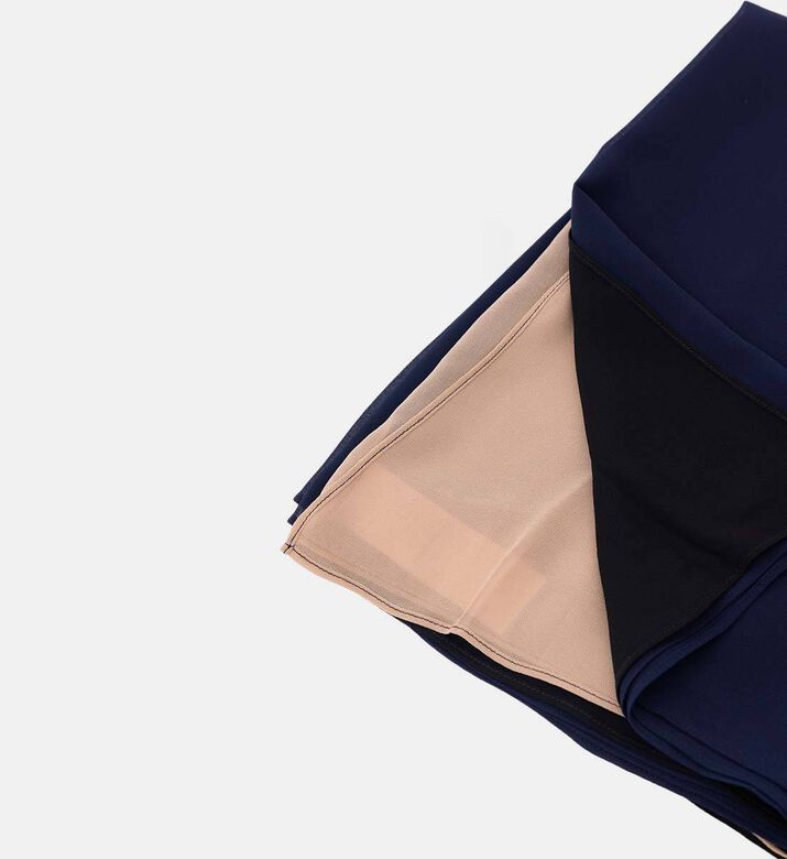 Edward Achour Paris Gradient Rectangular Scarf, Navy, Packshot View