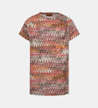 Patterned Jersey T-shirt Dress