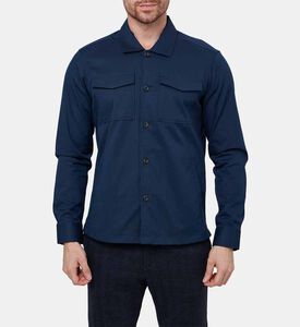 قميص فضفاض تويل بأكمام طويلة