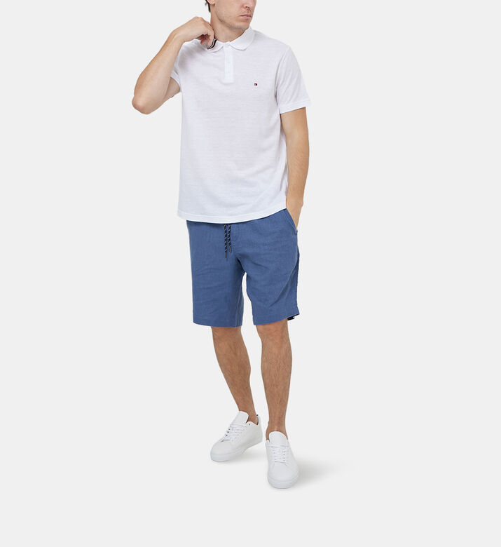 Cotton Linen Slim-fit Polo Shirt Cotton Linen Slim-fit Polo Shirt