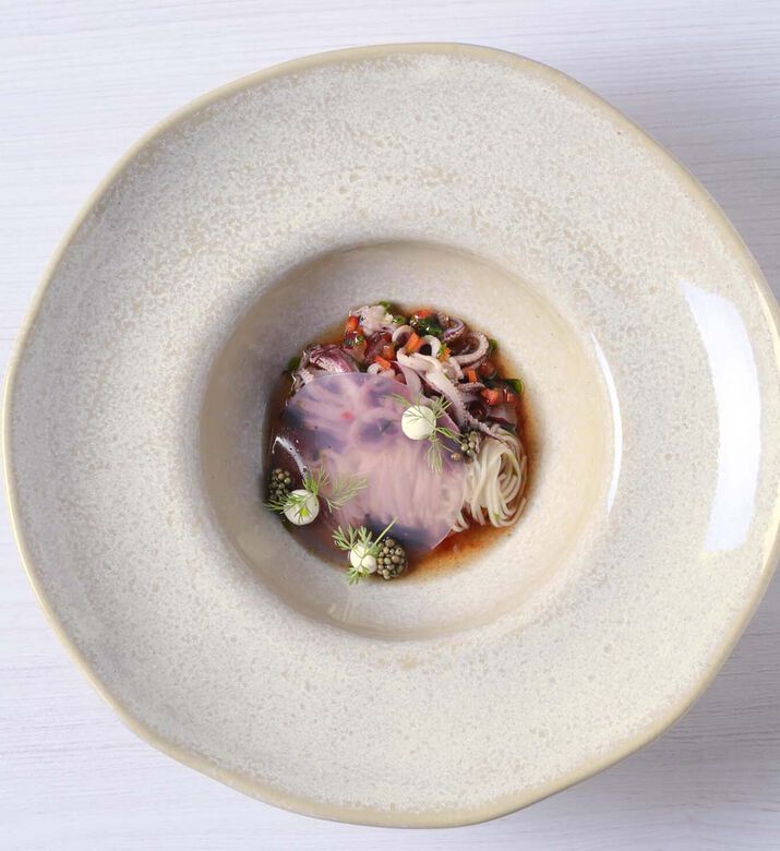 Organic Stoneware Deep Rim Plate