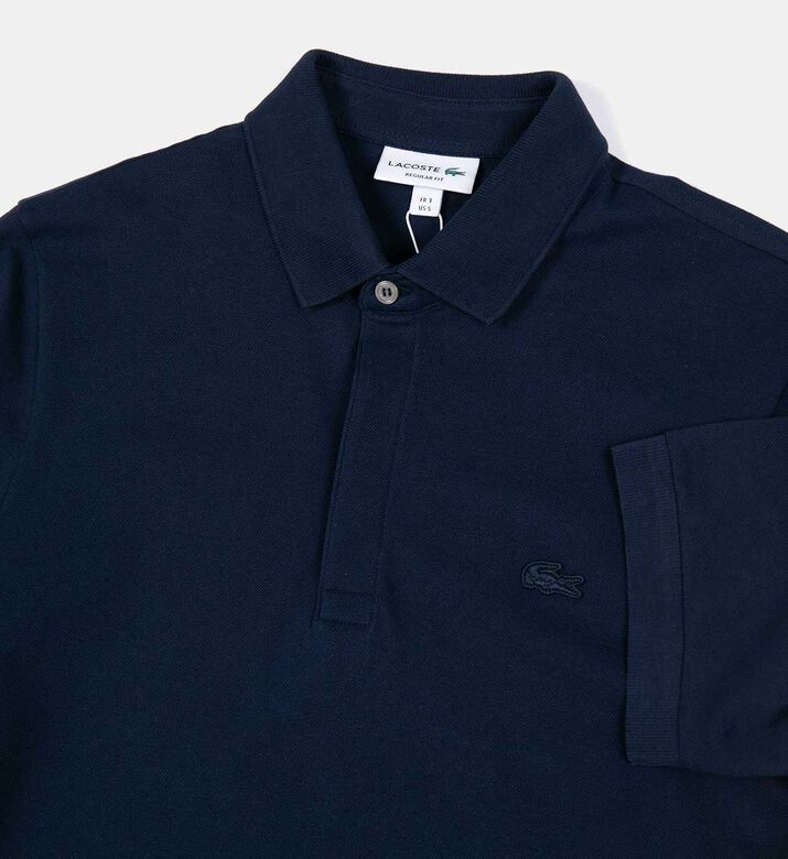 Cotton Ribbed-collar Polo Shirt Cotton Ribbed-collar Polo Shirt