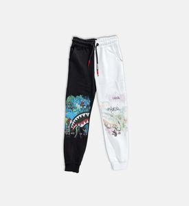 Graffiti Style Split Sweatpants