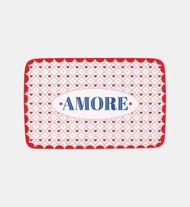 صينية بورسلين بمقبض بطبعة أمور